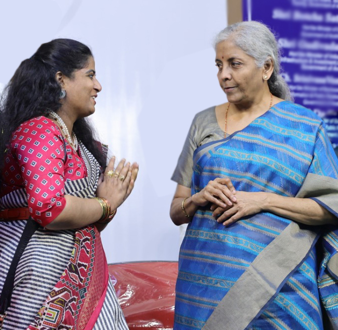 With Finance Minister Nirmala Sitharaman