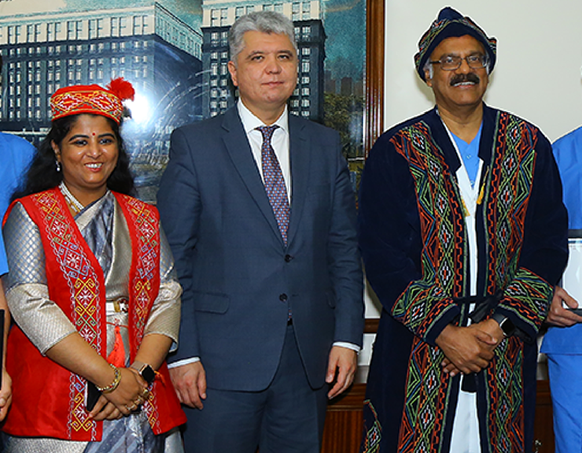 With International Delegates
