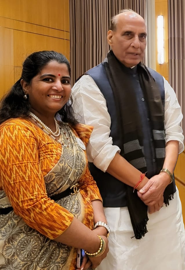 With Defence Minister Rajnath Singh